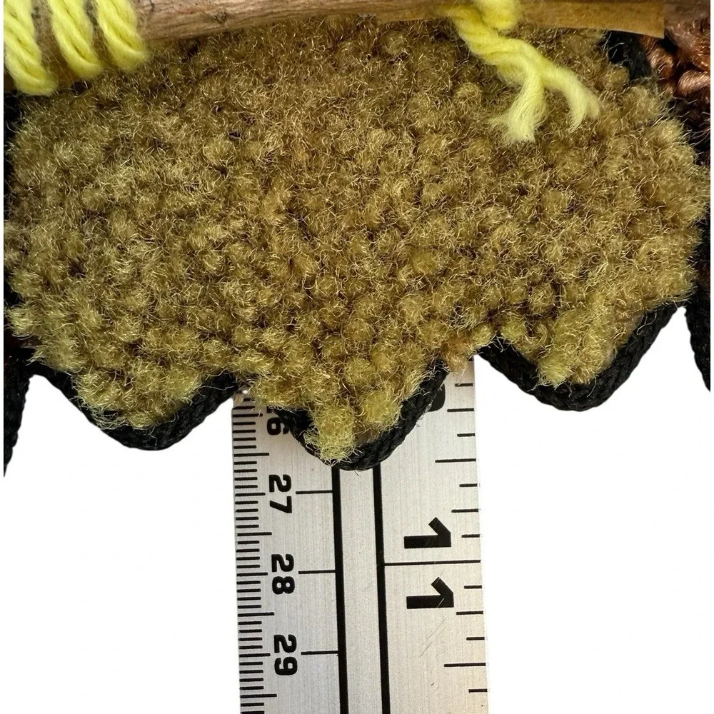 Owl Latch Hook Tapestry Yarn Rug Wall‎ Hanging Art Mid Century NO HANGER/HOOK